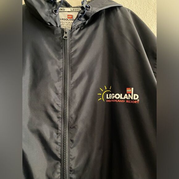Lego Legoland Deutschland Resort Navy Jacket Wind Breaker Youth XL Extra Large - Picture 3 of 5